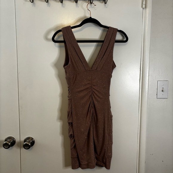 Windsor Sparkling Brown Sleeveless Cocktail Dress Size Small - Picture 7 of 15
